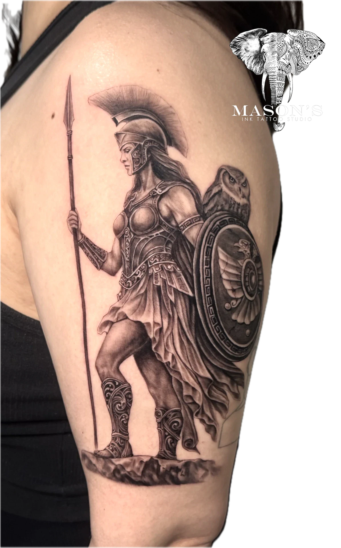 Mythology, Realism tattoo by Bejus at Mason's Ink Tattoo Studio, Bali