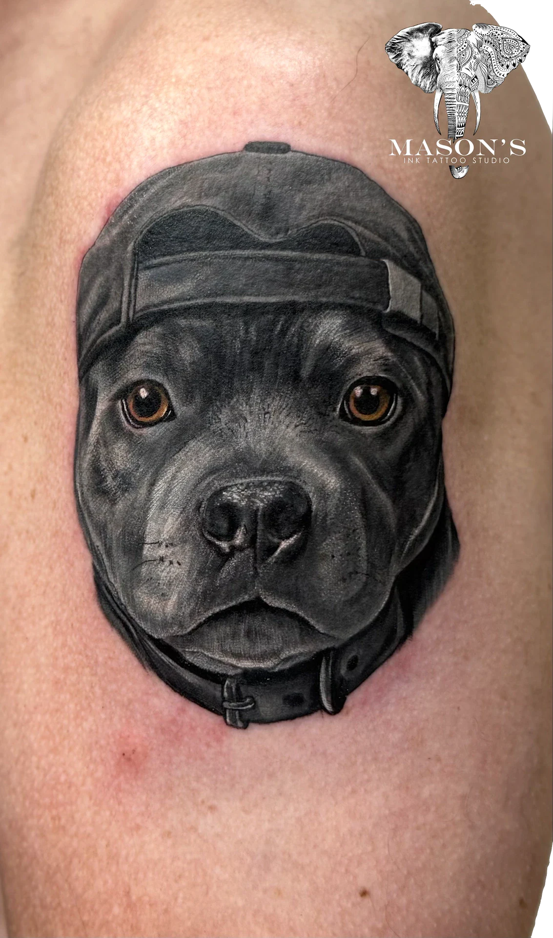 Realism tattoo by Bejus at Mason's Ink Tattoo Studio, Bali