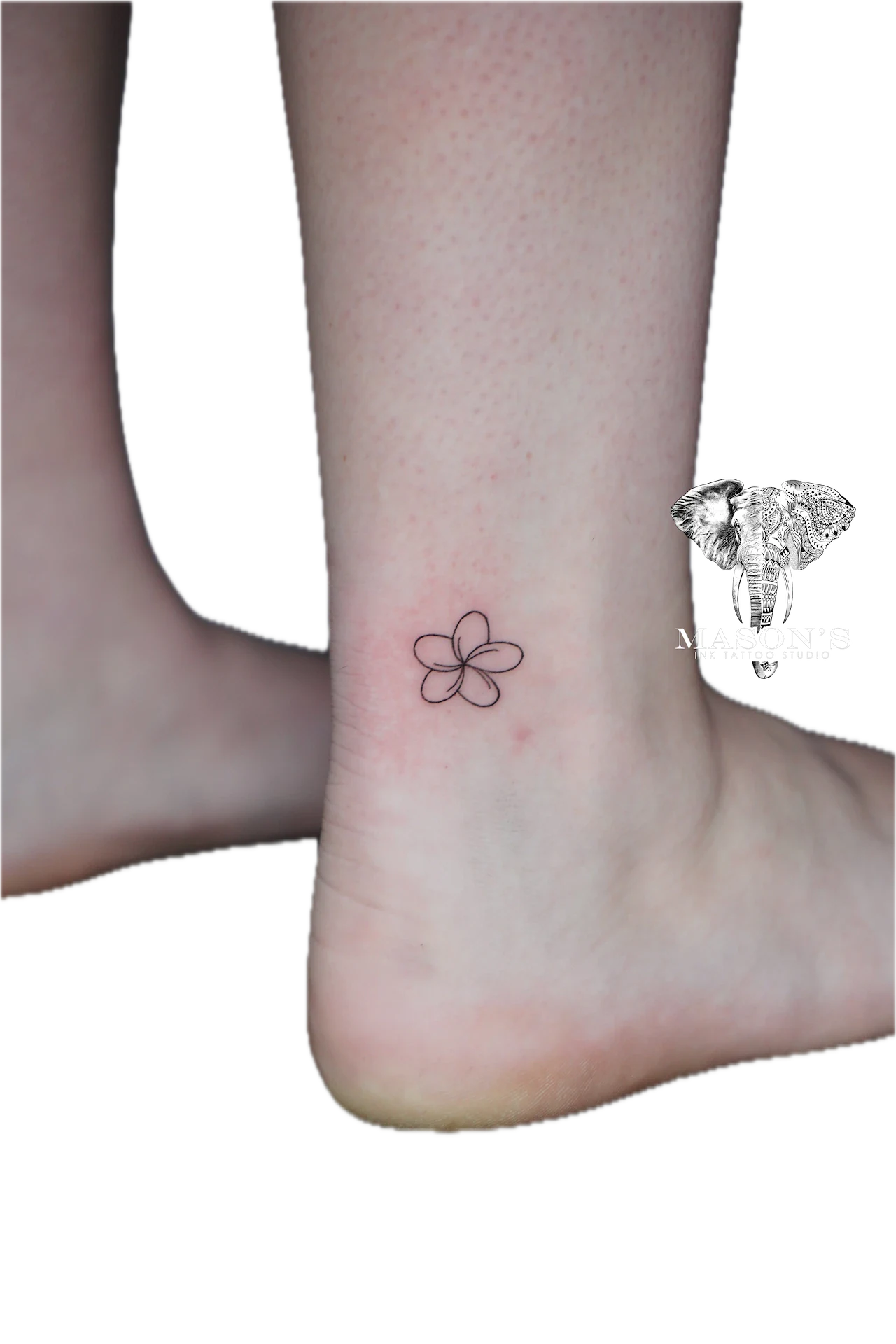 Fine line tattoo by Icha at Mason's Ink Tattoo Studio, Bali