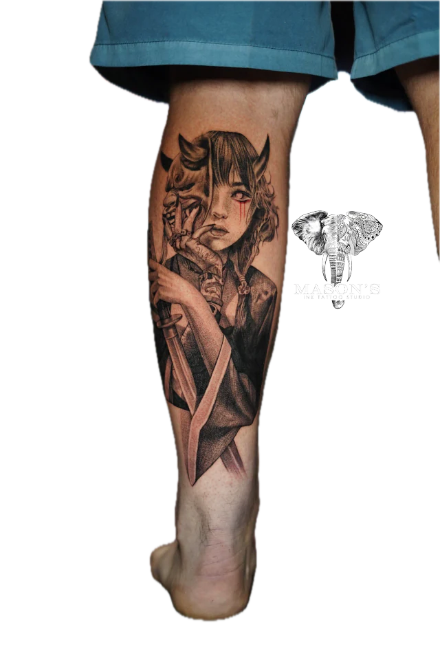 Tattoo by Jepang at Mason's Ink Tattoo Studio, Bali