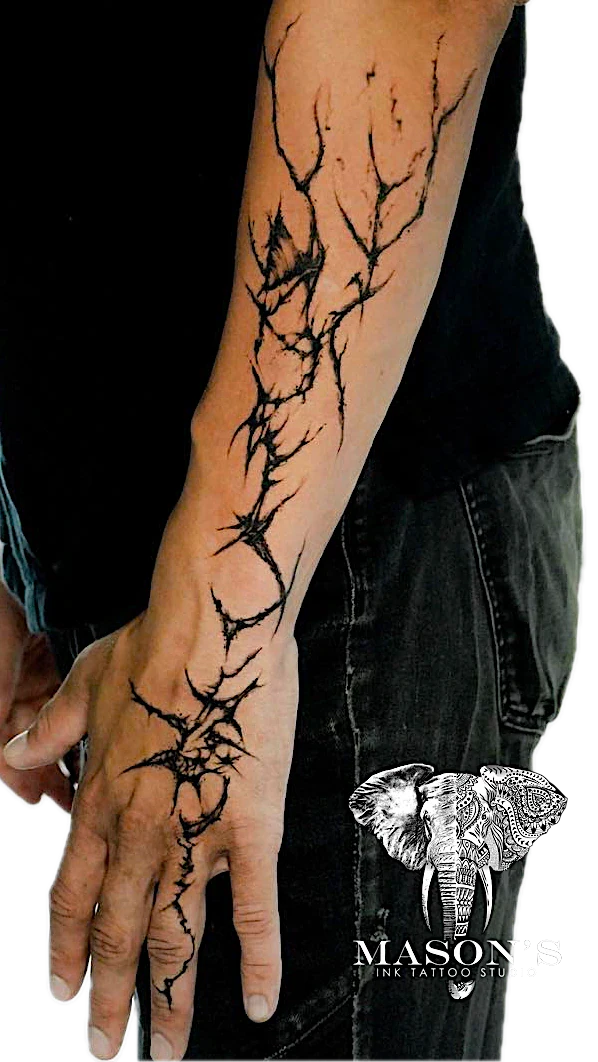 Abstract Venom tattoo by Mason's Ink Tattoo Studio, Bali