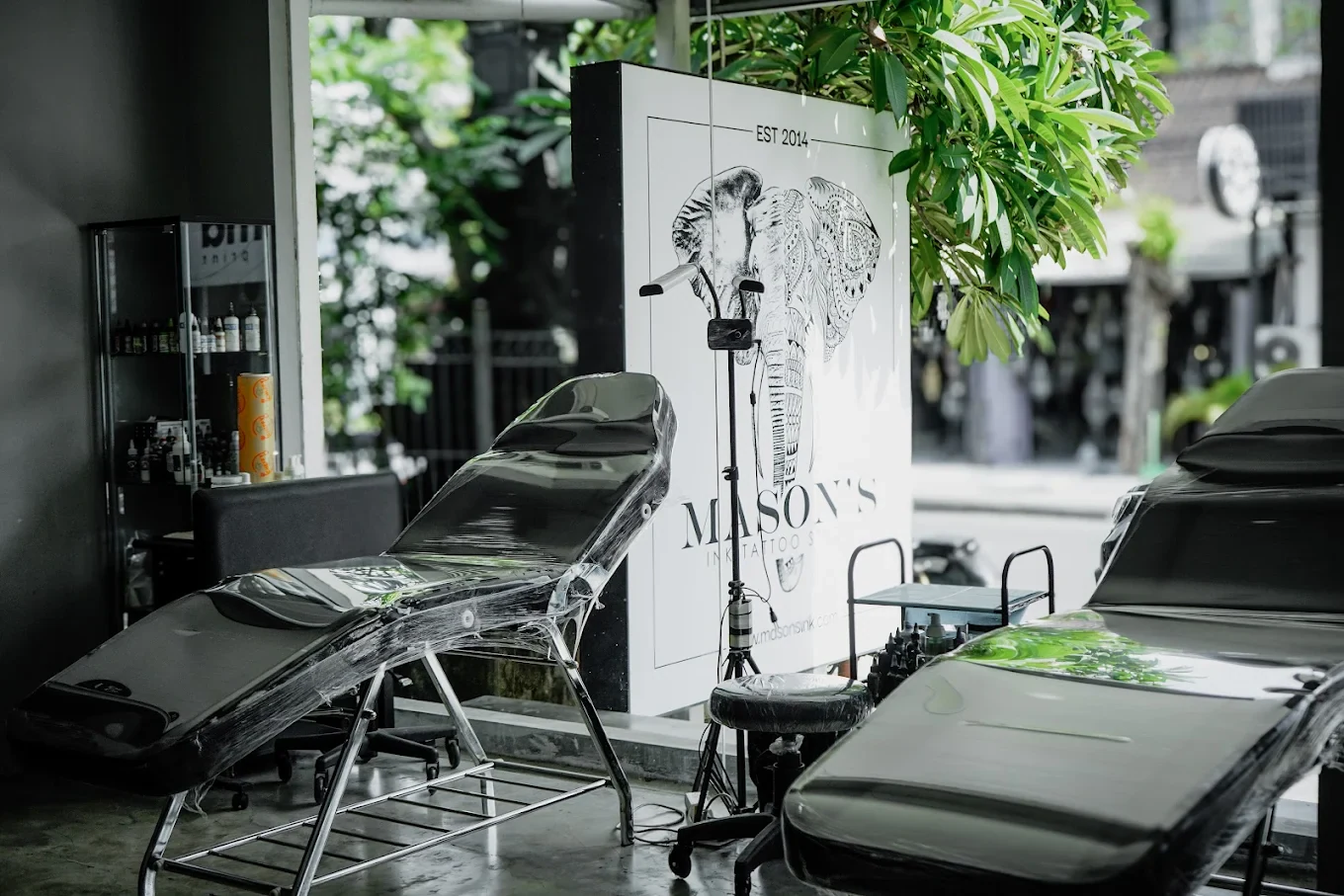 Inside Mason's Ink Tattoo Studio in Seminyak, Bali