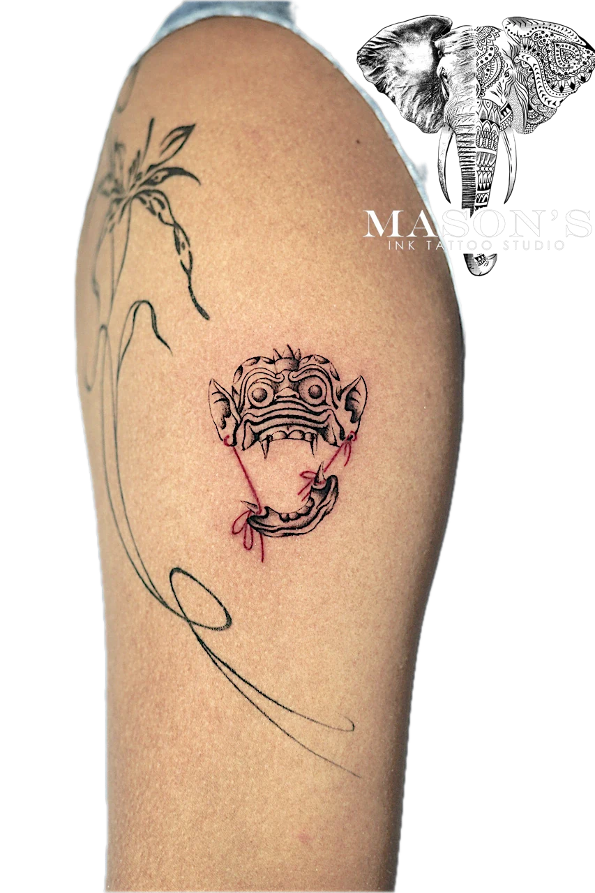 Barong Tattoo Style by Mason's Ink Tattoo Studio, Bali