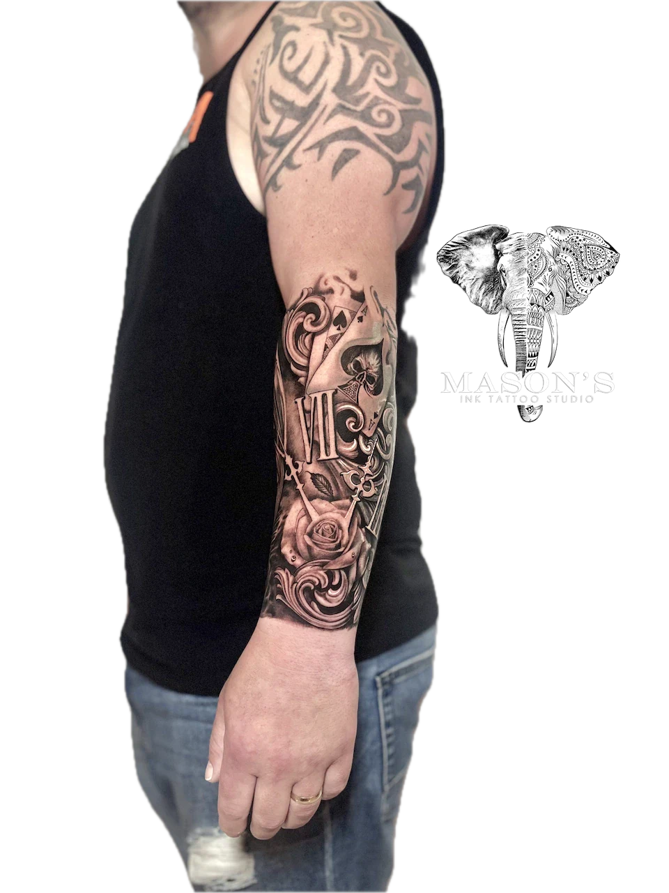 Black and Grey Chicano Realism Tattoo Design - Black & Grey tattoo by Mason's Ink Tattoo Studio, Bali
