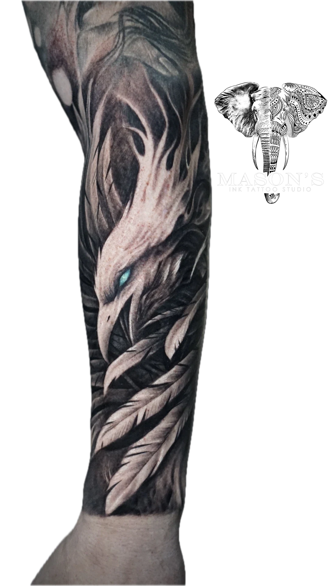 Realism Bird tattoo by Mason's Ink Tattoo Studio, Bali