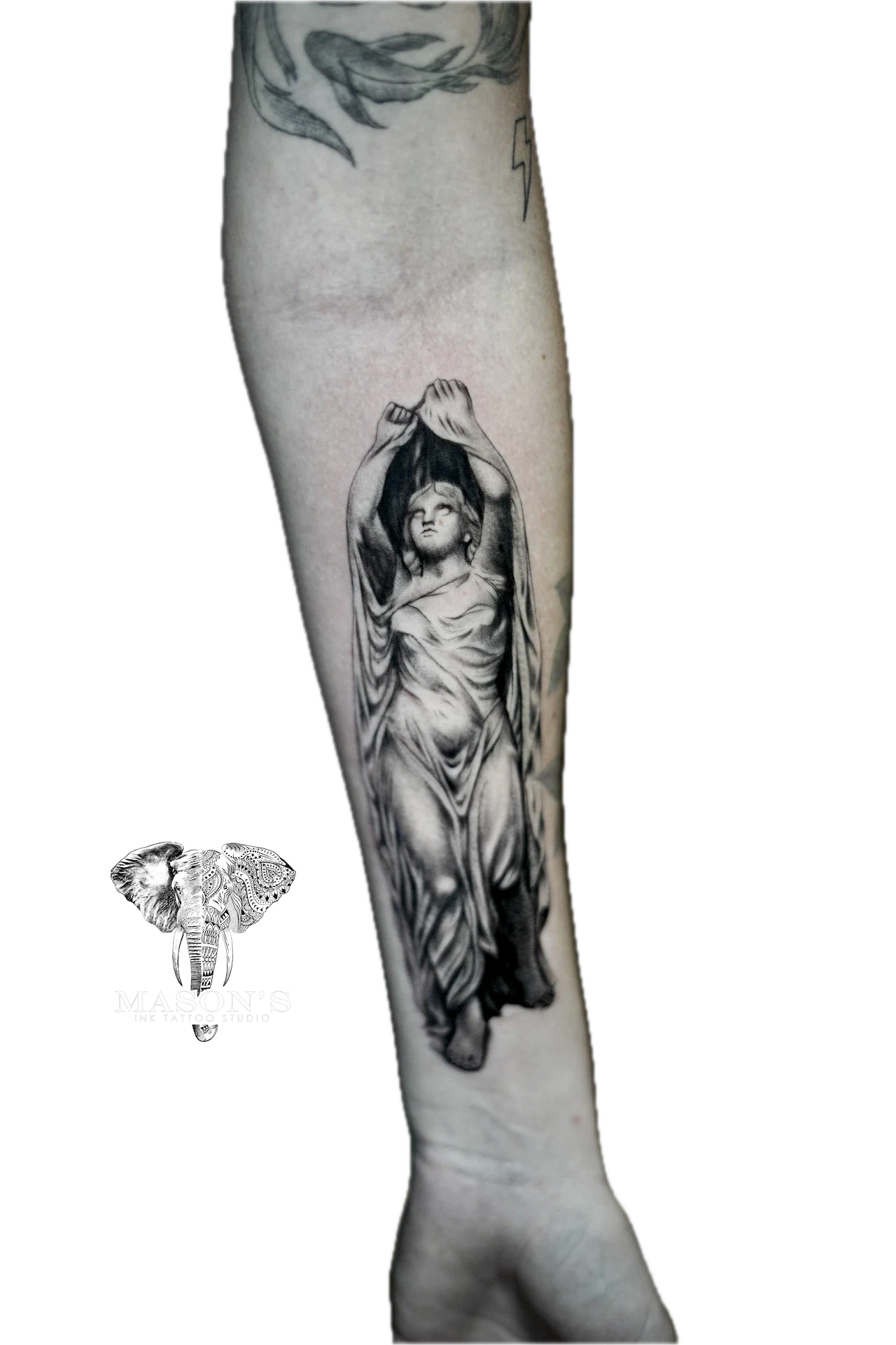 Woman Realism tattoo by Mason's Ink Tattoo Studio, Bali