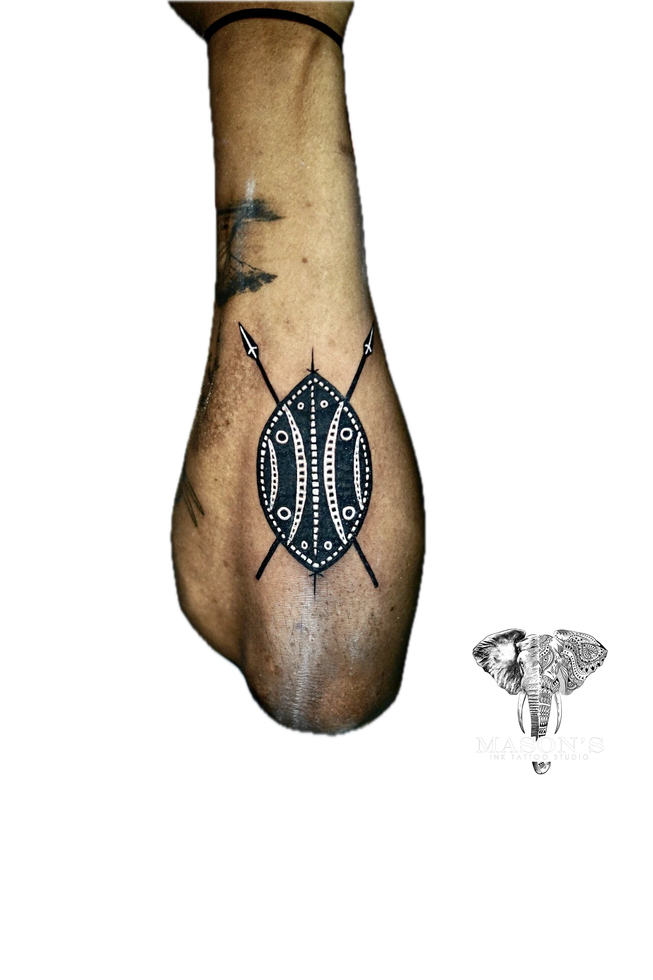 Black Work Primitive Tattoo by Mason's Ink Tattoo Studio, Bali