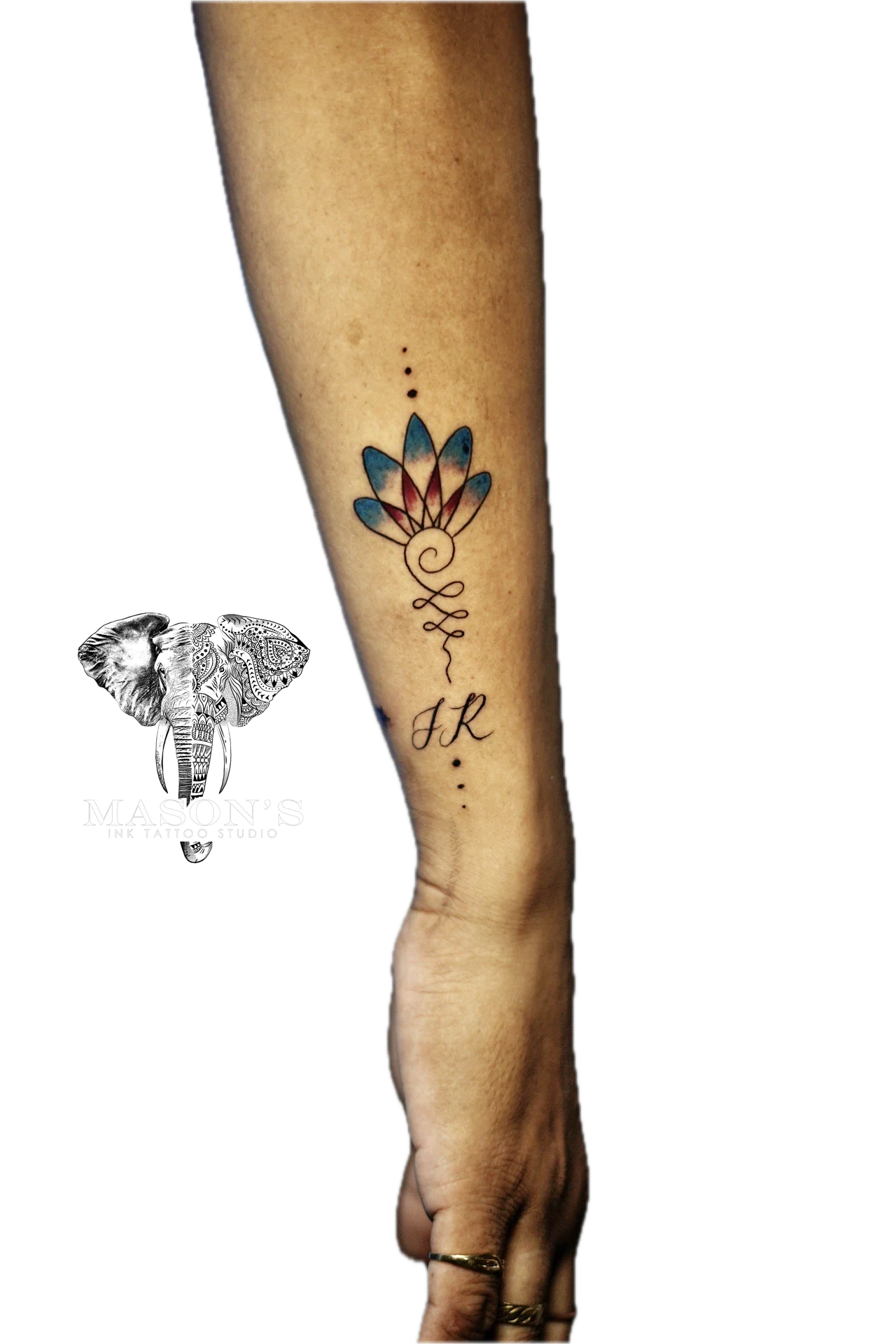Color Fine Line FR Tattoo by Mason's Ink Tattoo Studio, Bali