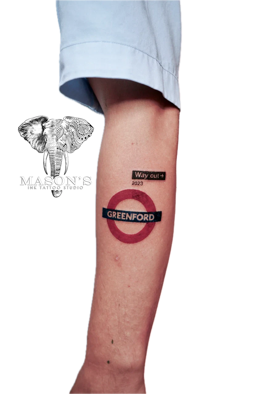 Color Script Tattoo Design - Colour tattoo by Mason's Ink Tattoo Studio, Bali