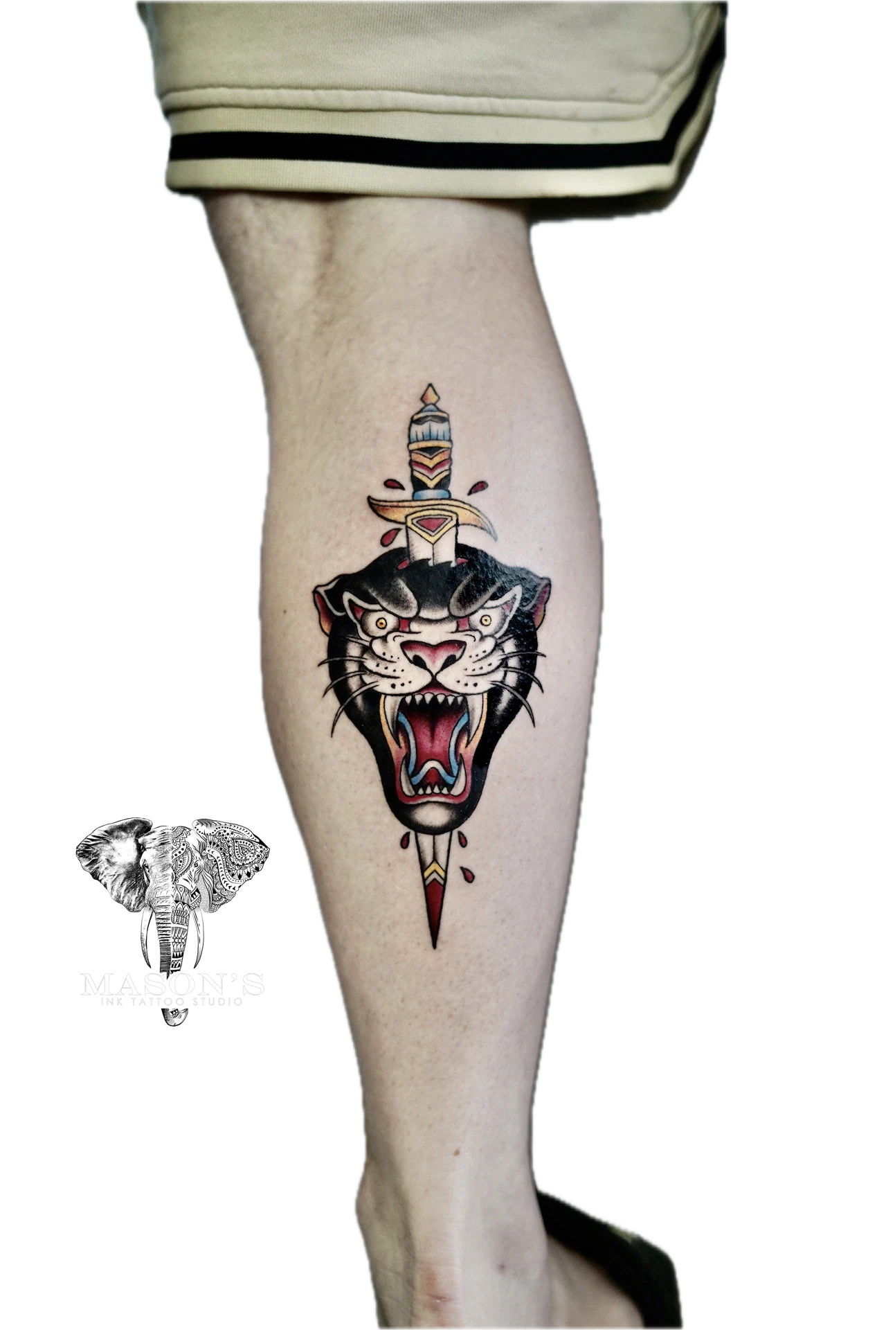 Neo Traditional Color Tattoo by Mason's Ink Tattoo Studio, Bali