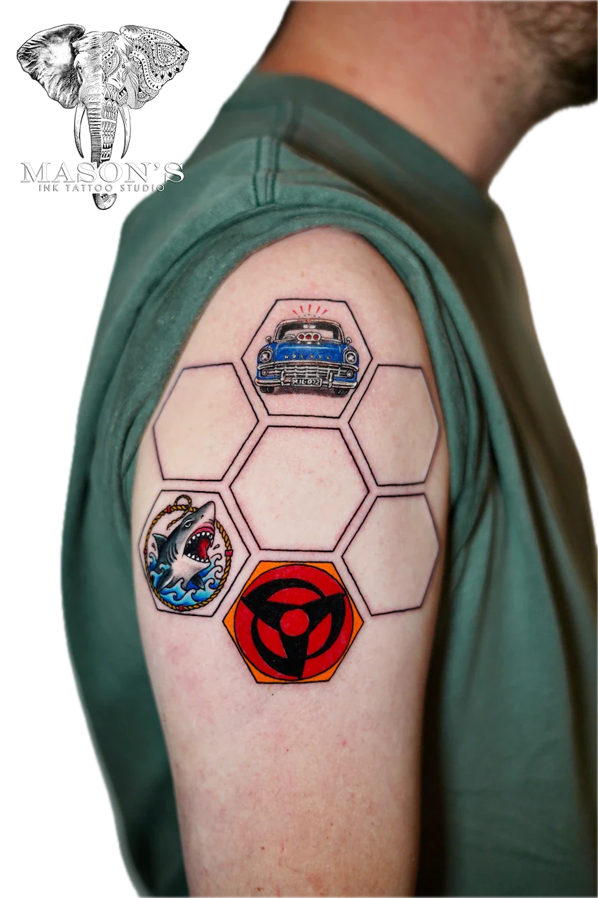 Traditional Color Tattoo Design - Colour tattoo by Mason's Ink Tattoo Studio, Bali
