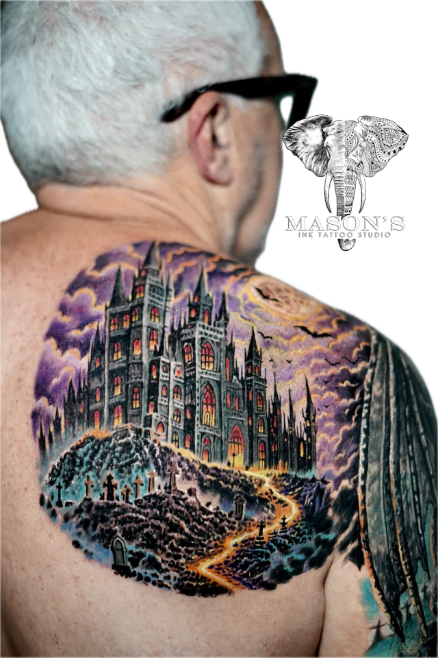 Vibrant Color Realism Halloween Tattoo - Colour tattoo by Mason's Ink Tattoo Studio, Bali