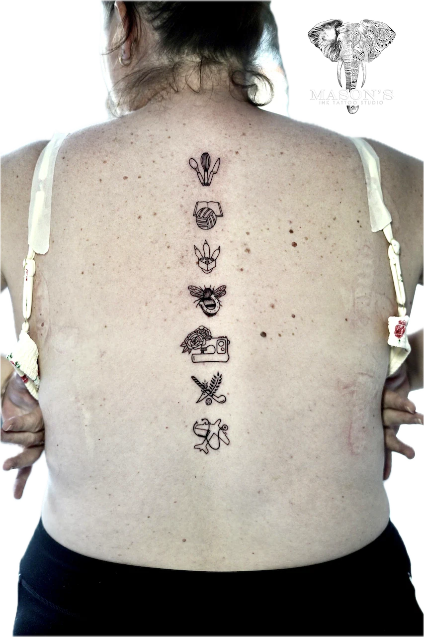 Fine Line Tattoo Design; by Mason's Ink Tattoo Studio, Bali