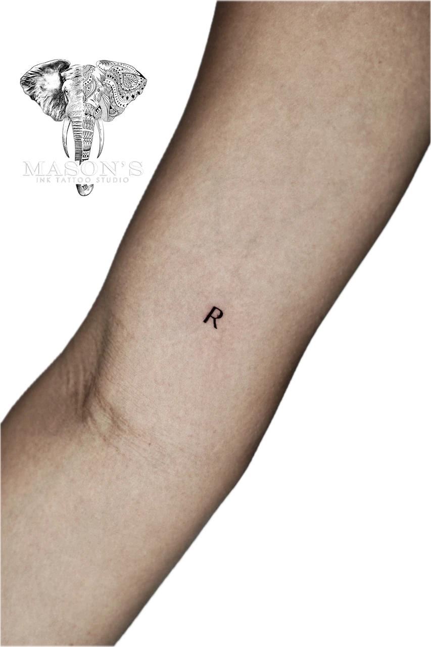 Elegant Custom Fine Line Script Tattoo Design - Fineline tattoo by Mason's Ink Tattoo Studio, Bali