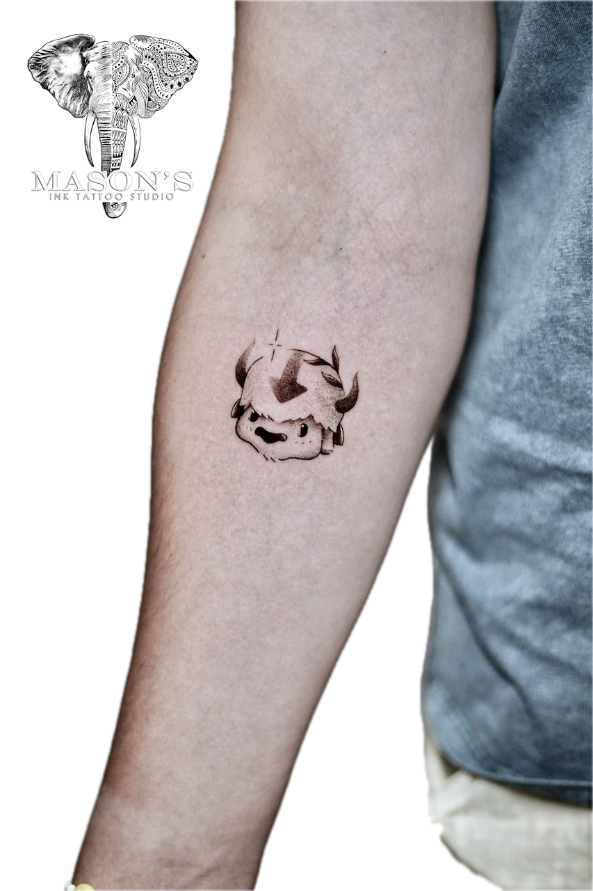 Fine Line Appa Tattoo Design - Fineline tattoo by Mason's Ink Tattoo Studio, Bali