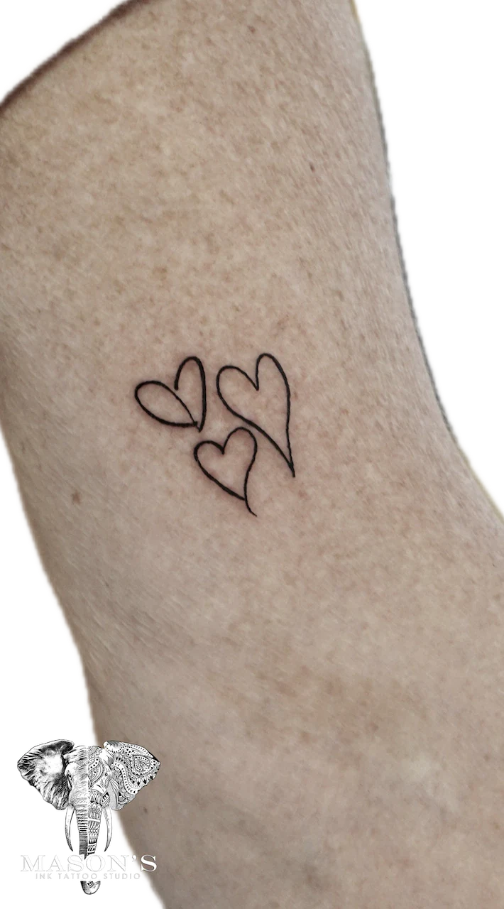 Fine Line Love Tattoo Design; by Mason's Ink Tattoo Studio, Bali