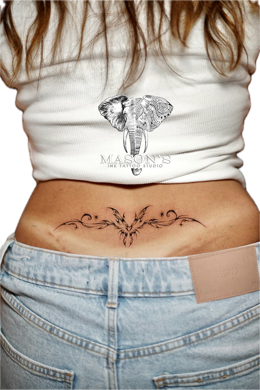 Fine Line Root Tattoo Design - Fineline tattoo by Mason's Ink Tattoo Studio, Bali