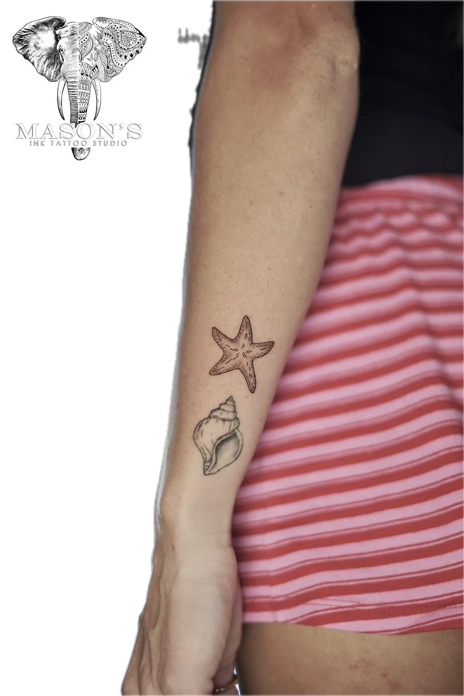 Fine Line Star Tattoo Design - Fineline tattoo by Mason's Ink Tattoo Studio, Bali