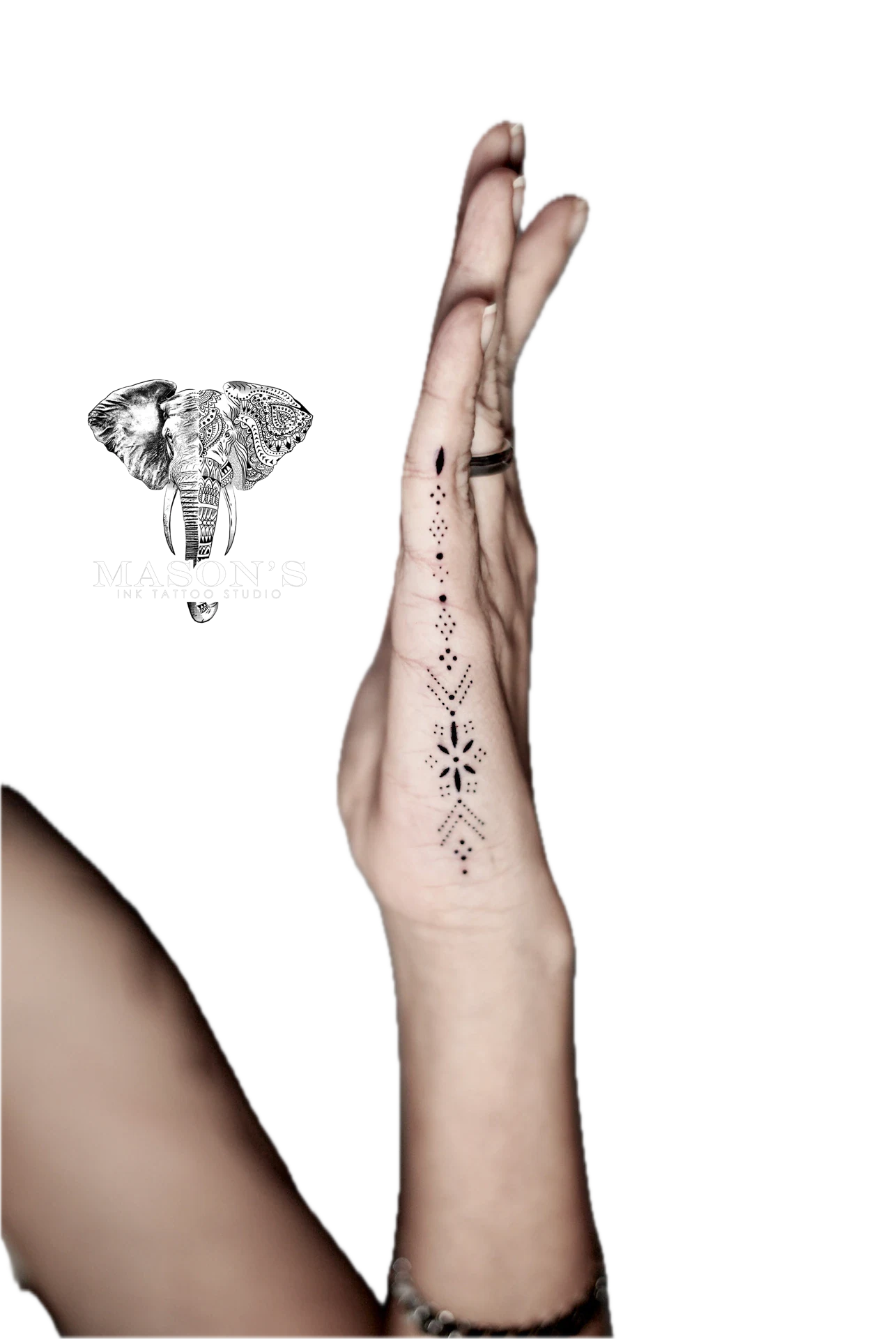 Fine Line on Finger Tattoo by Mason's Ink Tattoo Studio, Bali