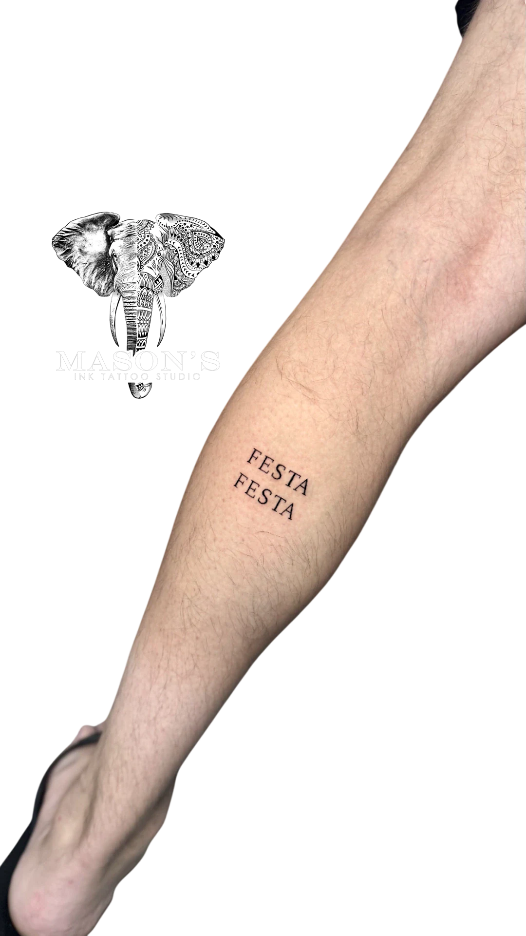 Fine Line Festa Festa Tattoo by Mason's Ink Tattoo Studio, Bali
