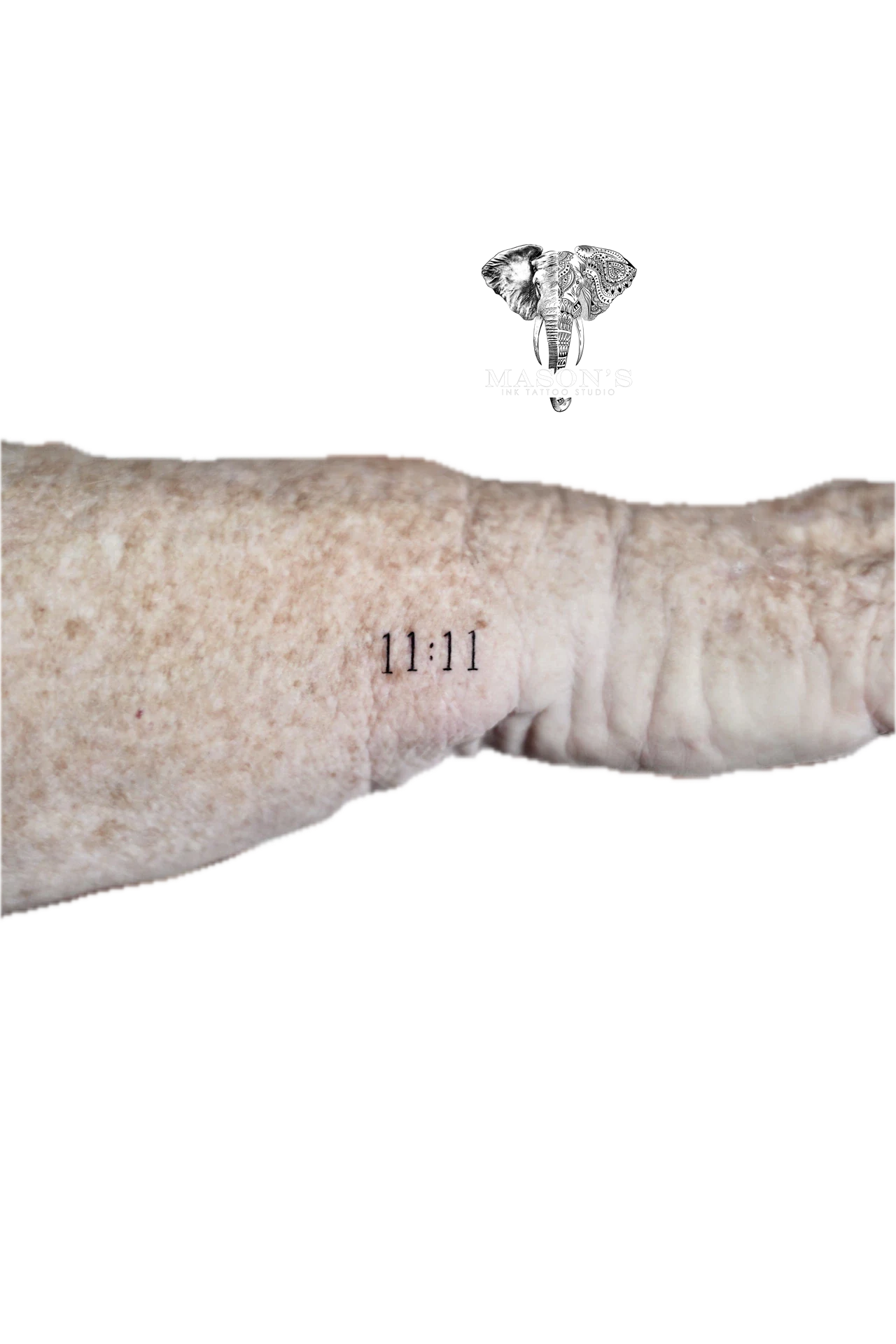 Fine Line Number 11 Divide 11 Tattoo by Mason's Ink Tattoo Studio, Bali