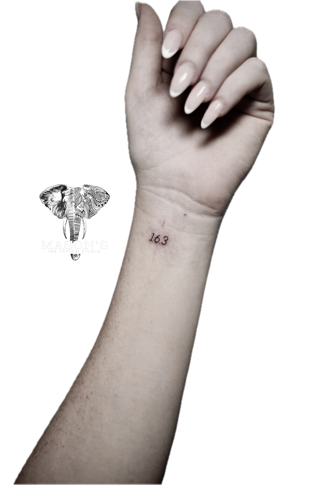 Fine Line Script tattoo by Mason's Ink Tattoo Studio, Bali