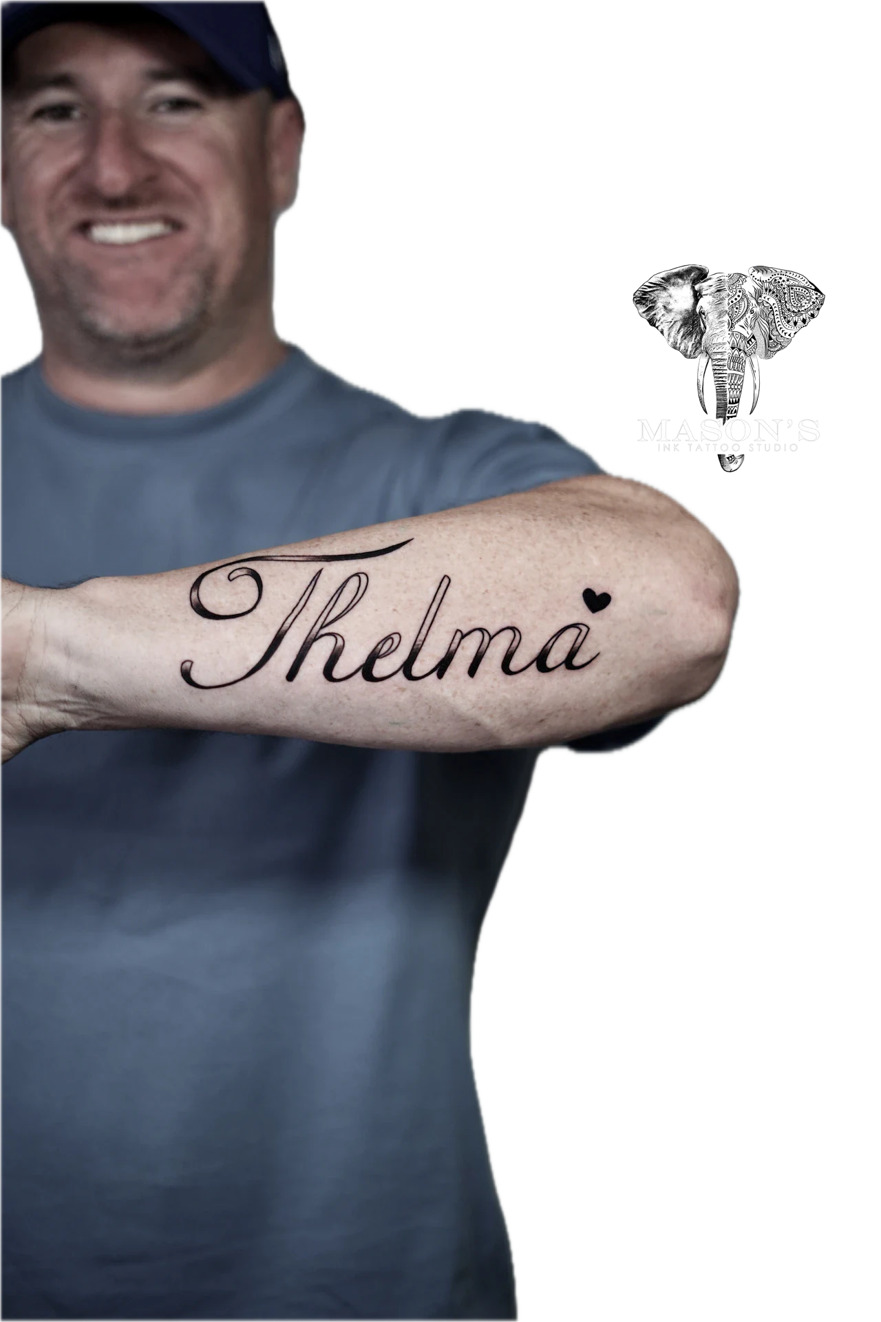 Fine Line Thelma Tattoo by Mason's Ink Tattoo Studio, Bali