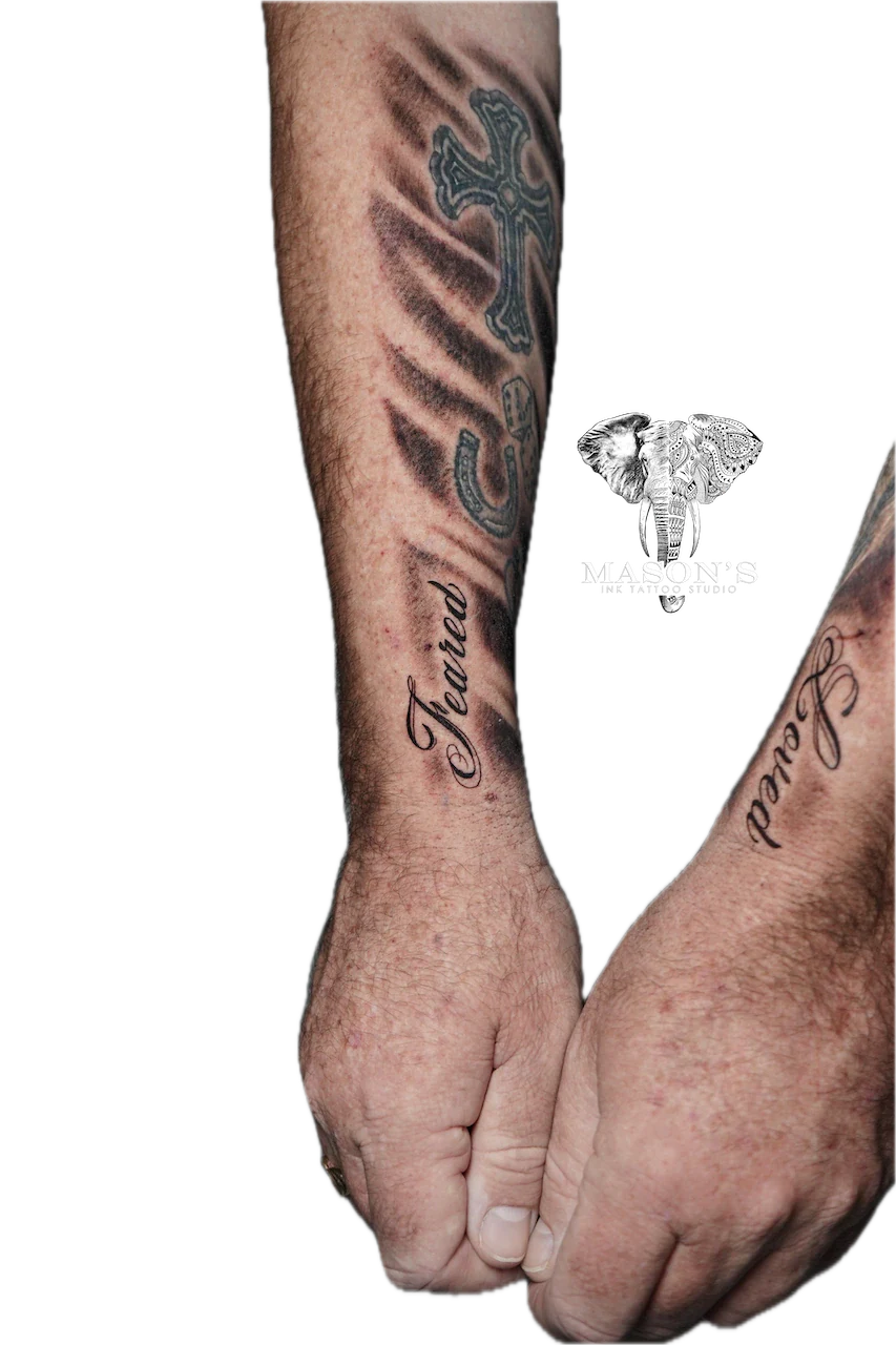 Minimalist Fine Line Script Tattoo - Fineline tattoo by Mason's Ink Tattoo Studio, Bali