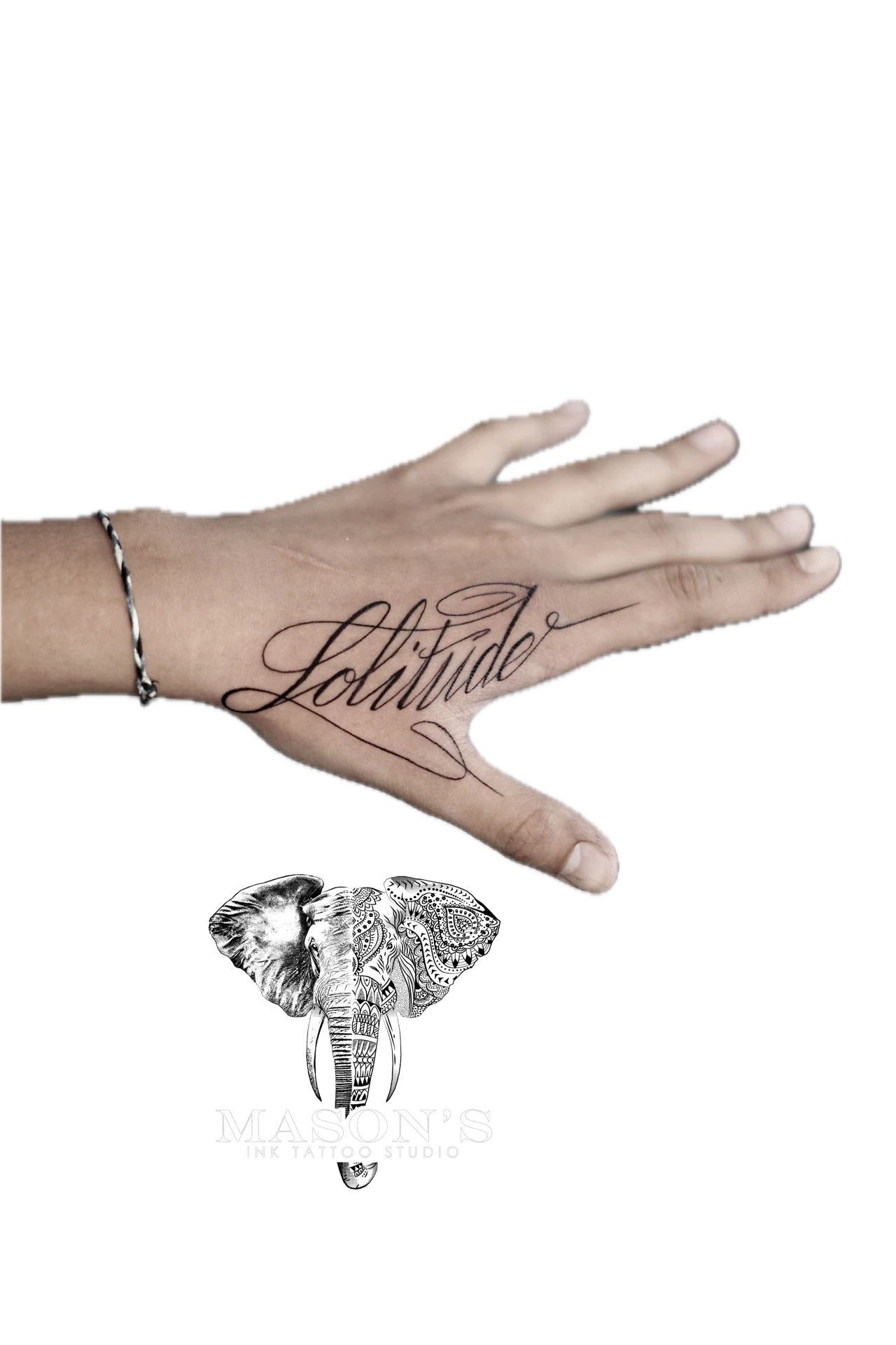 Script Fine Line Lolitude Handwriting Tattoo by Mason's Ink Tattoo Studio, Bali