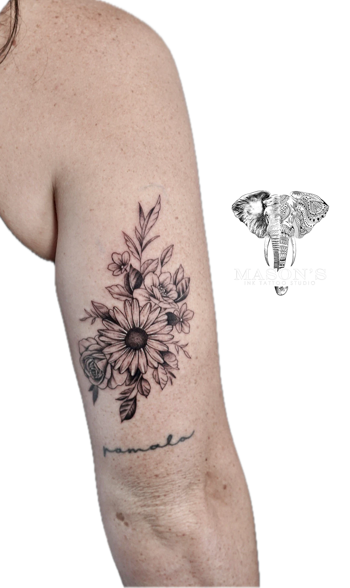 Beauty Flower tattoo by Mason's Ink Tattoo Studio, Bali