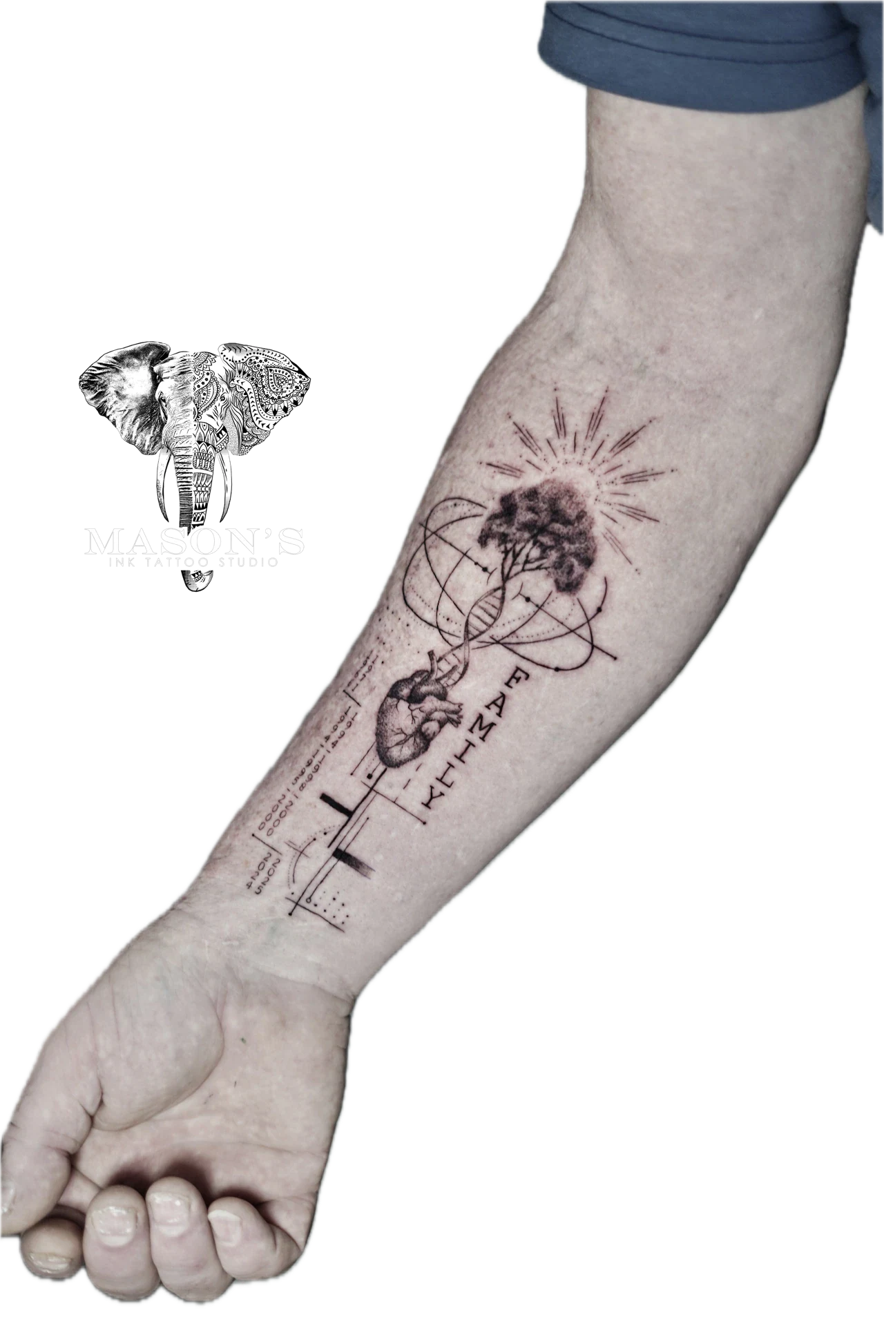 Geometry Family Tattoo by Mason's Ink Tattoo Studio, Bali