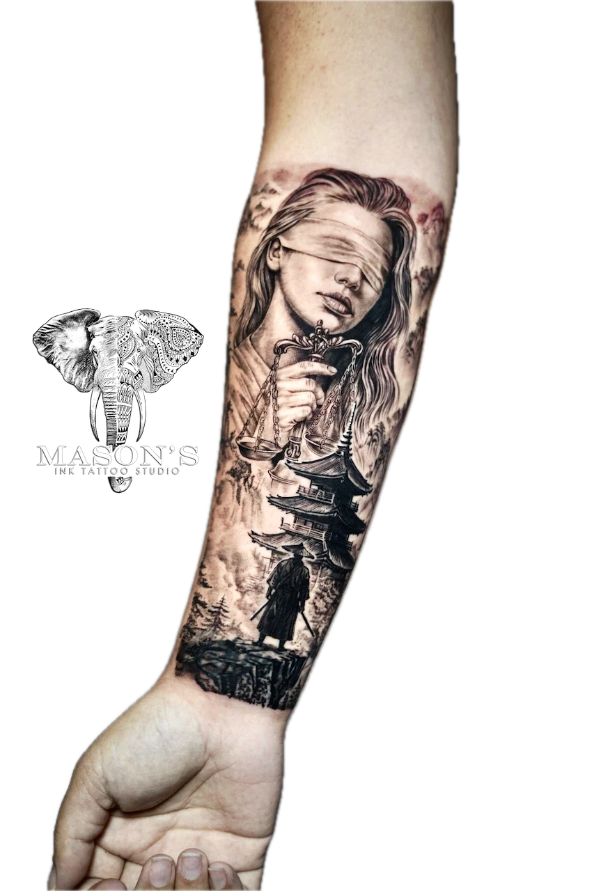 Japanese Realism Tattoo Design - Japanese tattoo by Mason's Ink Tattoo Studio, Bali