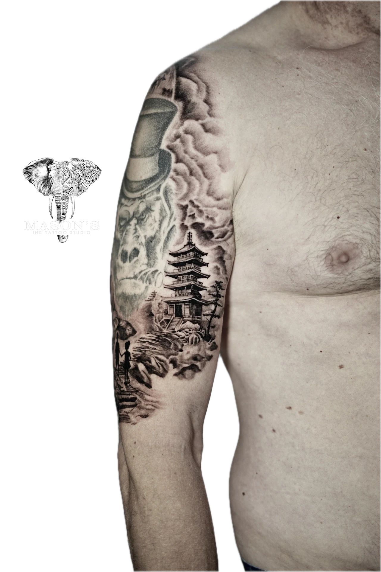 Realism Japanese tattoo by Mason's Ink Tattoo Studio, Bali