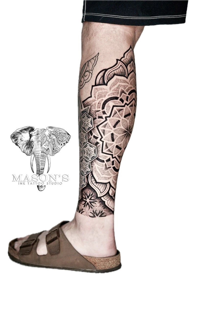 Elegant Mandala Tattoo Design - Mandala tattoo by Mason's Ink Tattoo Studio, Bali