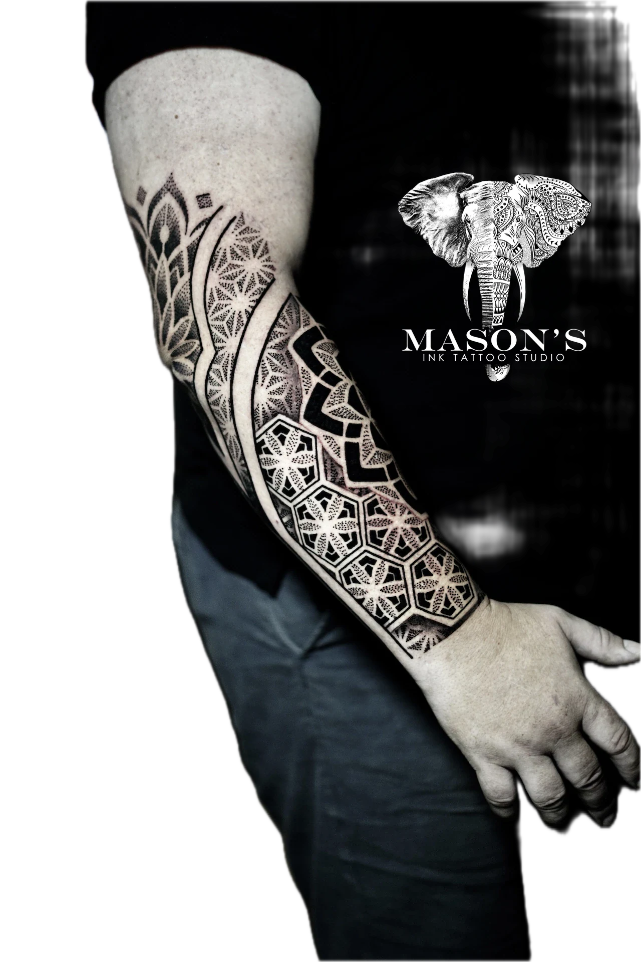 Mandala on Hand Tattoo by Mason's Ink Tattoo Studio, Bali