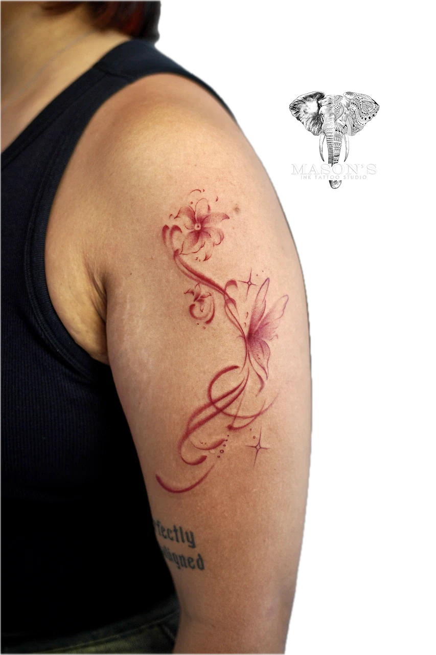 Ornamental Butterfly Tattoo Design by Mason's Ink Tattoo Studio, Bali