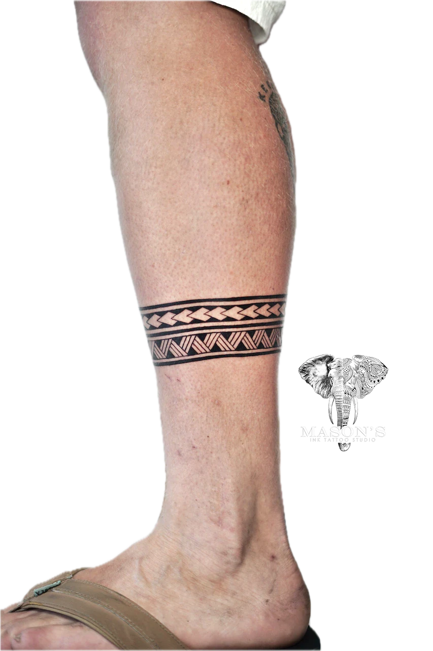 Polynesian Armband Tattoo Design by Mason's Ink Tattoo Studio, Bali