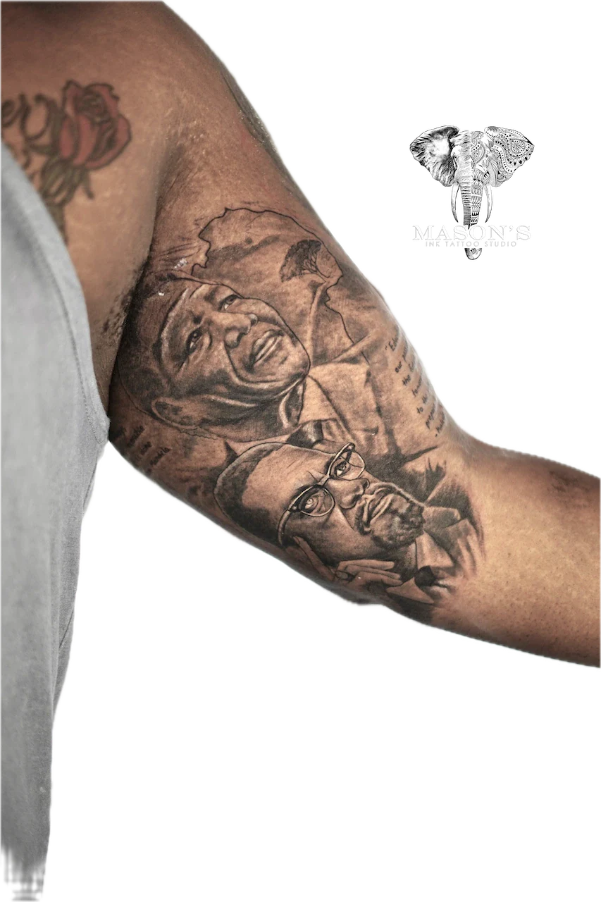 Realism Portrait Tattoo Design by Mason's Ink Tattoo Studio, Bali