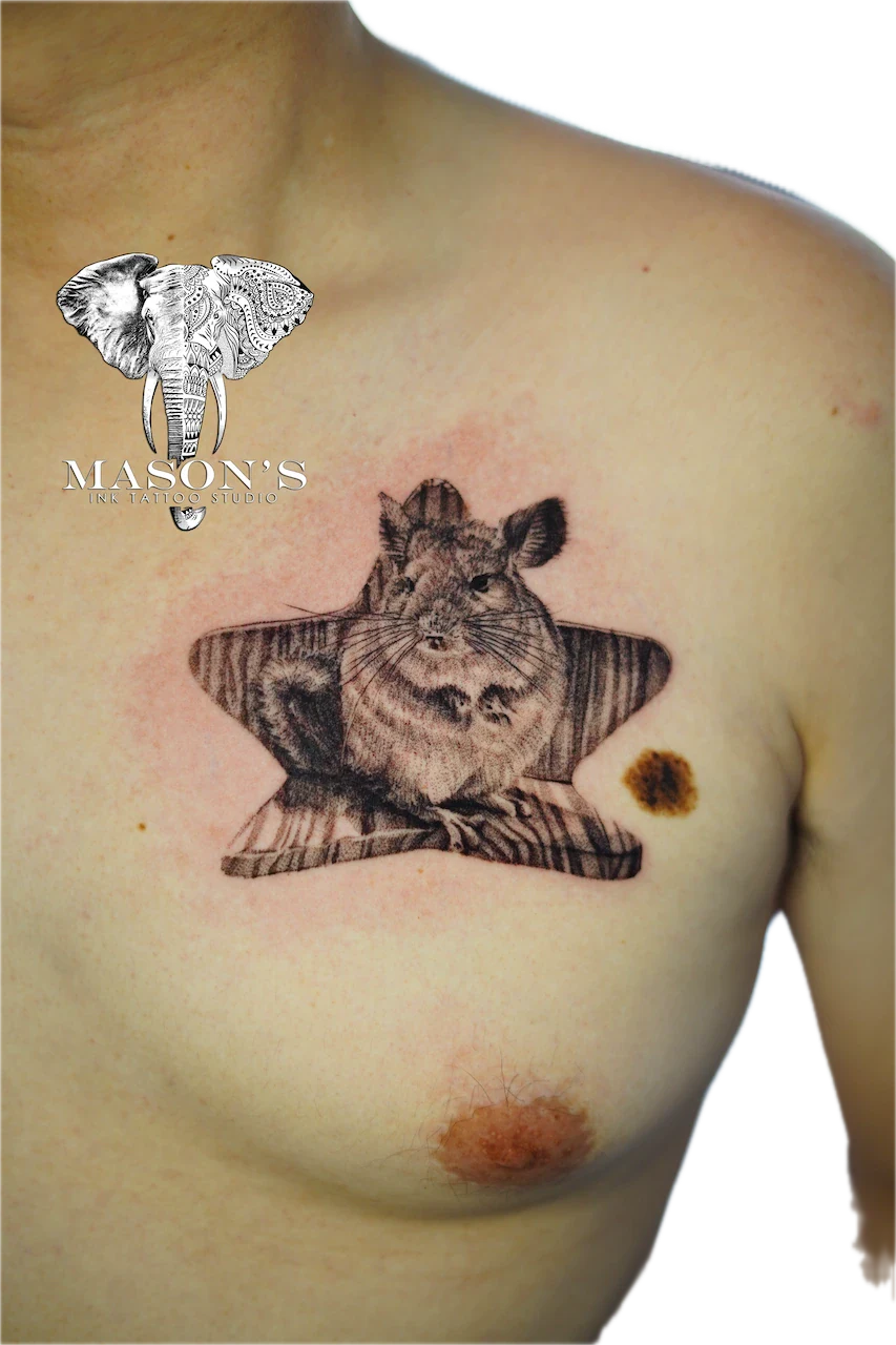 Realism Animal Tattoo Design - Realism tattoo by Mason's Ink Tattoo Studio, Bali