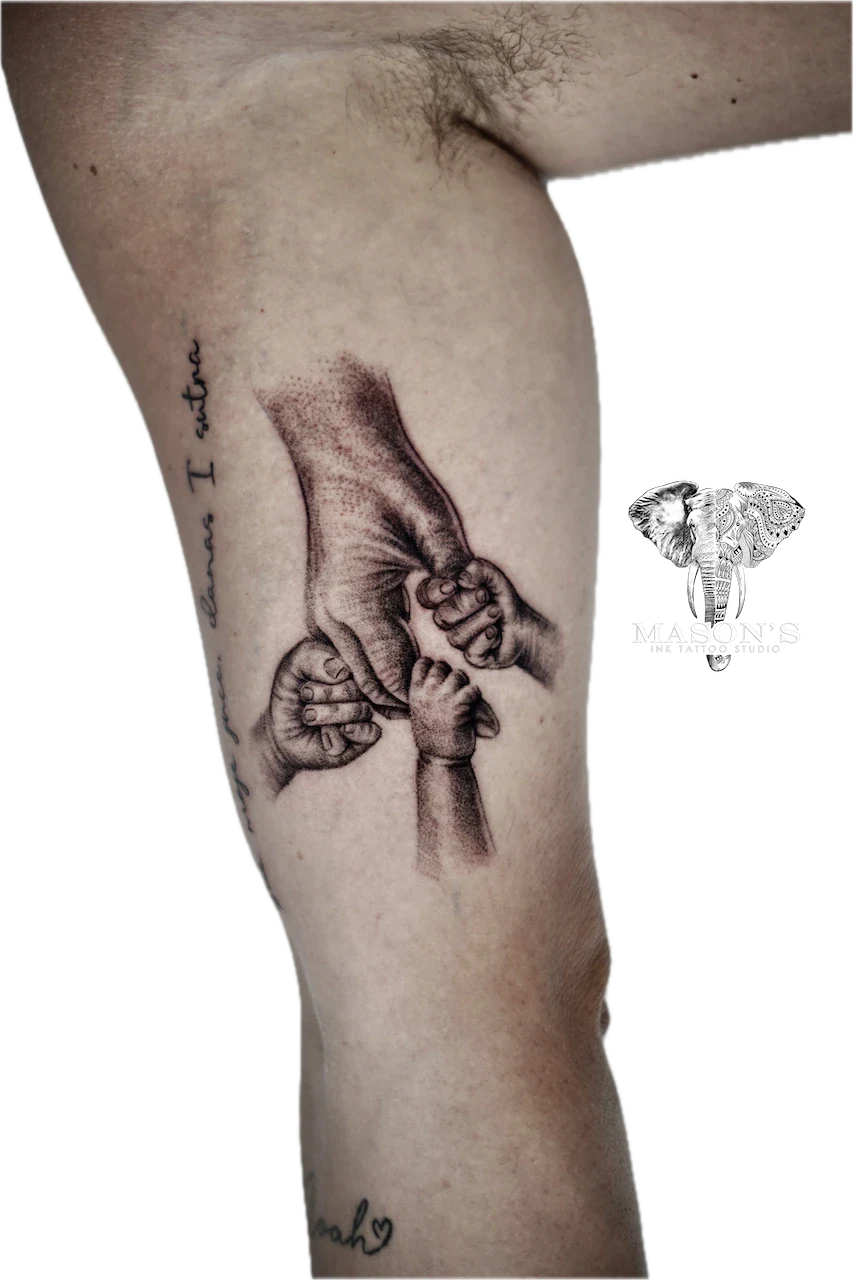 Realism Hand Tattoo Design - Realism tattoo by Mason's Ink Tattoo Studio, Bali