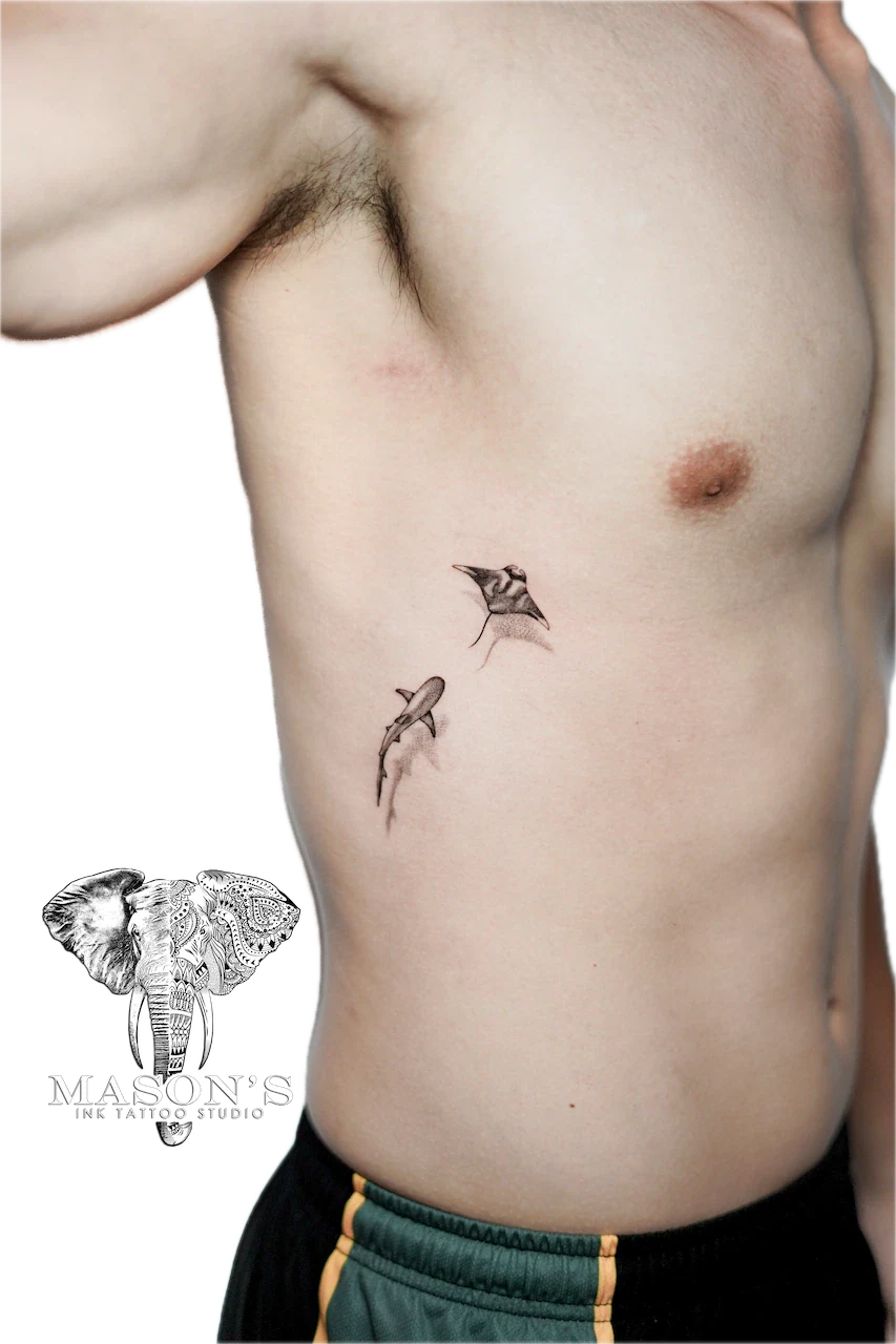 Realism Sea Animal Tattoo Design - Realism tattoo by Mason's Ink Tattoo Studio, Bali