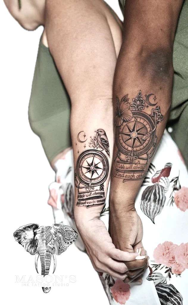 Realism Tattoo Style Pocket Watch by Mason's Ink Tattoo Studio, Bali