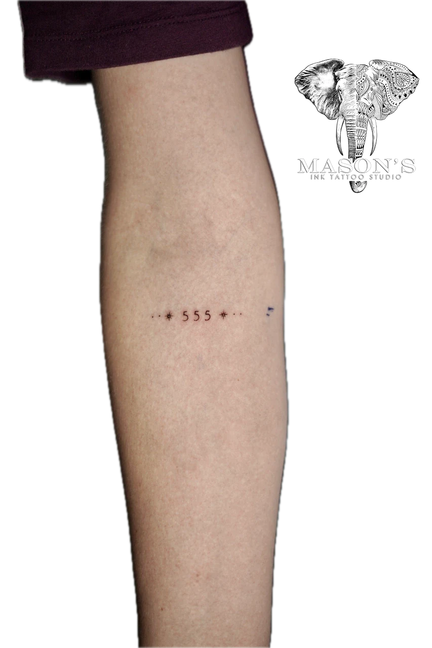 Minimalist Script Tattoo Design - Script tattoo by Mason's Ink Tattoo Studio, Bali