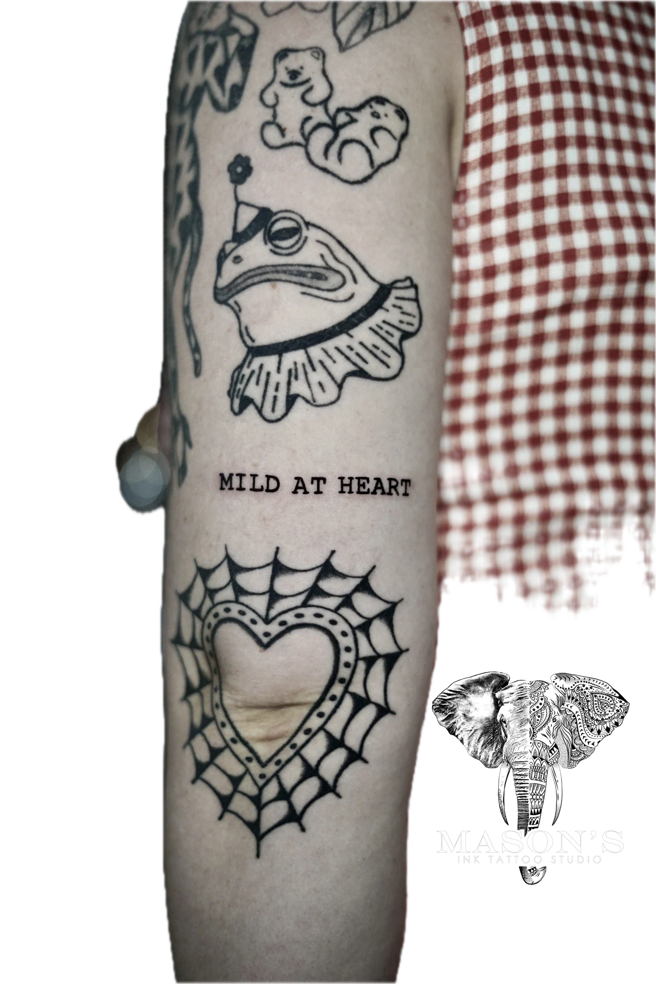 Script Tattoo Mild at Heart by Mason's Ink Tattoo Studio, Bali