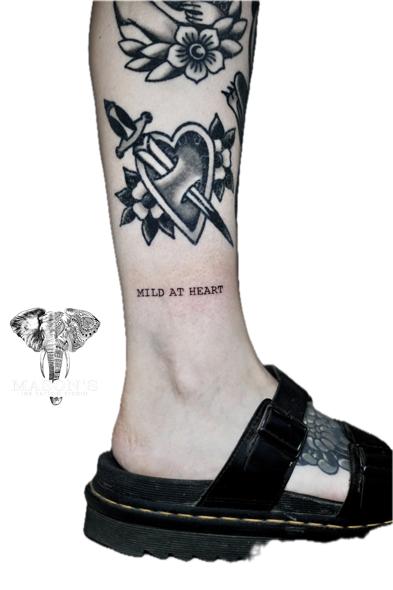 Script Tattoo on Feet by Mason's Ink Tattoo Studio, Bali