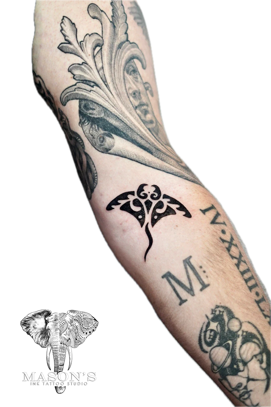 Tribal Manta Ray Tattoo Design - Tribal tattoo by Mason's Ink Tattoo Studio, Bali